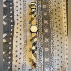 Burberry Women’s Check Print Watch (Model No. BU1387)